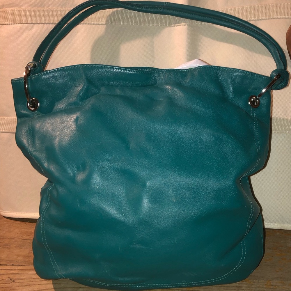 MAXX Turquoise Genuine Leather Purse